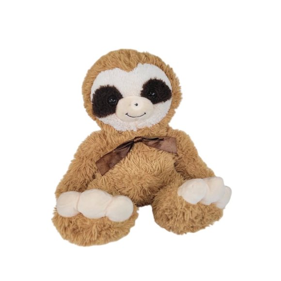 Dan Dee Dandee Brown Sloth Plush Stuffed Animals 21" Tall Bow at Neck - Picture 1 of 4